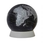 Tischglobus Emform 30cm Durchmesser lose Kugel auf Sockel SE-0966 Ring Globus schwarz matt Designglobus Black Globe World Earth